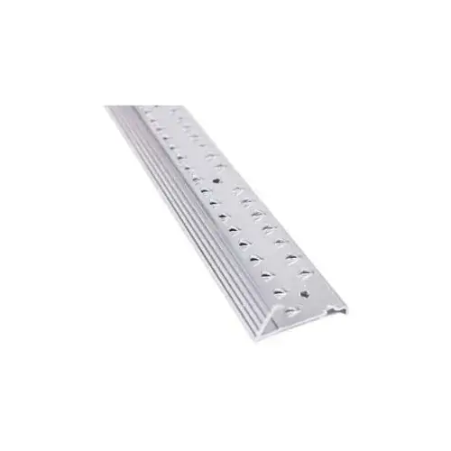 M-D Carpet Gripper Fluted, 78139, 72"L, Silver, Screw Nails Fan Favorite