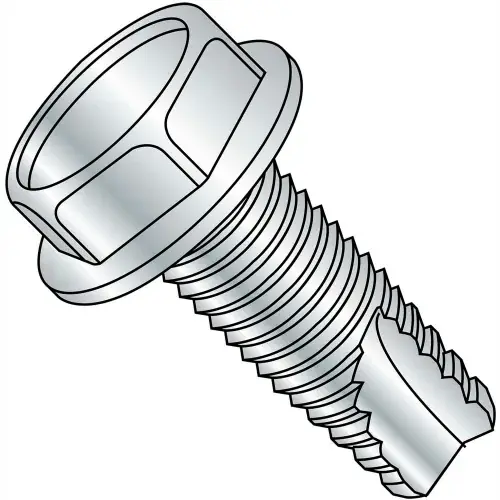 10-24X1/2 Unslotted Indented Hex Washer Thread Cutting Screw Type 23 Fully Threaded Zinc0 7000 pcs Special Offer