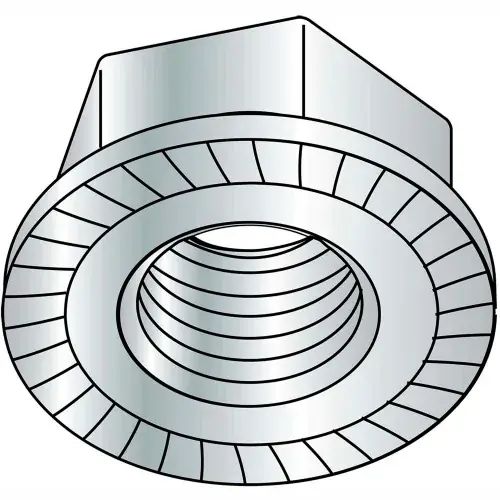 5/8-18 Serrated Flange Hex Lock Nuts Case Hardened HR15N 78/90 Zinc Bake, Pkg of 150 Limited Offer