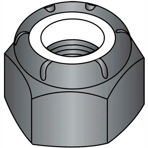 Limited Offer 5/16-18 Nylon Insert Hex Lock Nut Black Oxide, Pkg of 1000