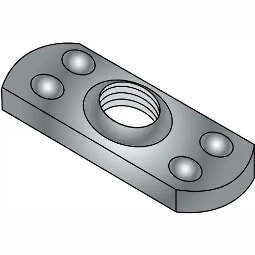 1/2-13 Multi Projection Tab Weld Nut Plain, Pkg of 1000 Instant Buy