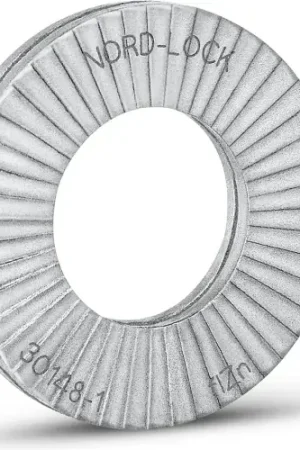 Nord-Lock 1526 Wedge Locking Washer - Carbon Steel - Zinc Coated - 3/8" - Large O.D. - Pkg of 10 Fresh Stock