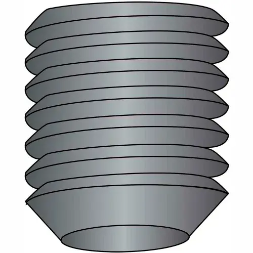 Low Price Socket Set Screw - 1/2-13 x 3/8" - Cup Point - Steel Alloy - Blk Oxide - UNC, Pack of 100