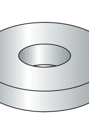 Flat Washer - 3/8" - Medium Carbon Steel - Zinc - USS - Made In USA, Pack of 100 In Demand