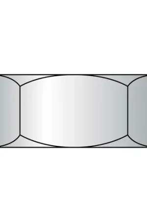 Authentic Hex Lock Nut - 1/2-13 - Med. Carbon Steel - Zinc & Wax CR+3 - Grade C, Pack of 100