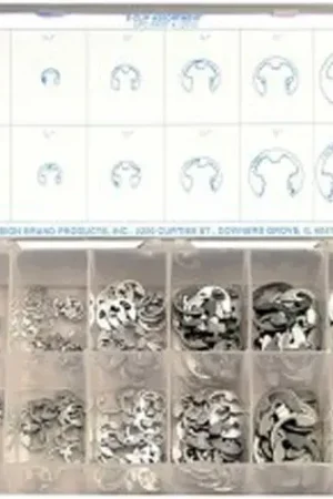 265 Piece E-Clip Assortment Maintenance Kit - Made In USA Special Discount