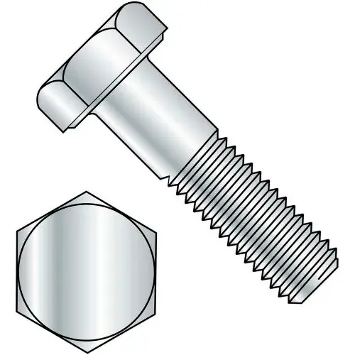 Top Rated Hex Head Cap Screw - M4 x 0.7 x 18mm - Steel - Zinc Clear - Class 8.8 - DIN 933 - Pkg of 100