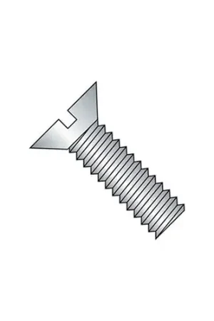 Price Cut M4 x 0.7 x 10mm Machine Screw - Slotted Flat Head - Steel - Zinc - DIN 125B - Pkg of 100