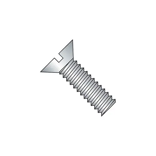 Price Cut M4 x 0.7 x 10mm Machine Screw - Slotted Flat Head - Steel - Zinc - DIN 125B - Pkg of 100