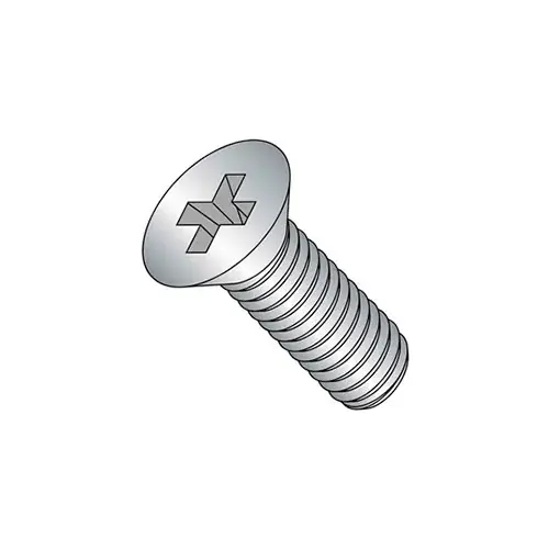 Top Pick M5 x 0.8 x 18mm Machine Screw - Phillips Flat Head - Steel - Zinc - DIN 125B - Pkg of 100