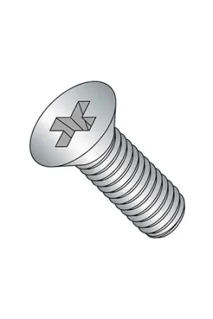 M5 x 0.8 x 8mm Machine Screw - Phillips Flat Head - Steel - Zinc - DIN 125B - Pkg of 100 Authentic
