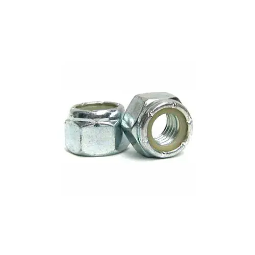 Super Sale M5 x 0.8 Nylon Insert Lock Nut - Steel - Zinc - DIN 125B - Class 8.8 - Pkg of 100