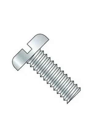 Seasonal Sale M4 x 0.7 x 5mm Machine Screw - Slotted Pan Head - Steel - Zinc - DIN 125B - Pkg of 100