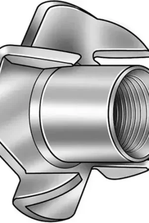 M6 Low Carbon Steel T- Nut (4-Prong) - Zinc Plated - Package Quantity 100 Shop Now