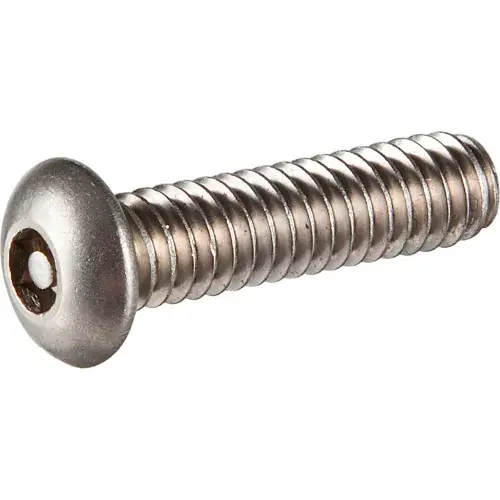 Top Pick 6-32 x 3/4" Tamper-Proof Security Cap Screw - Button Socket Head - 18-8 Stainless Steel - 100 Pk