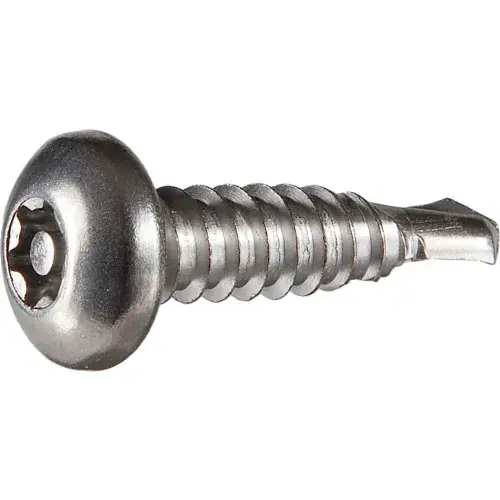 Reduced Price 8AB x 1-1/2" Tamper-Proof Security Self-Drilling Screw - Pan Torx Head - 410 SS - Pkg of 100