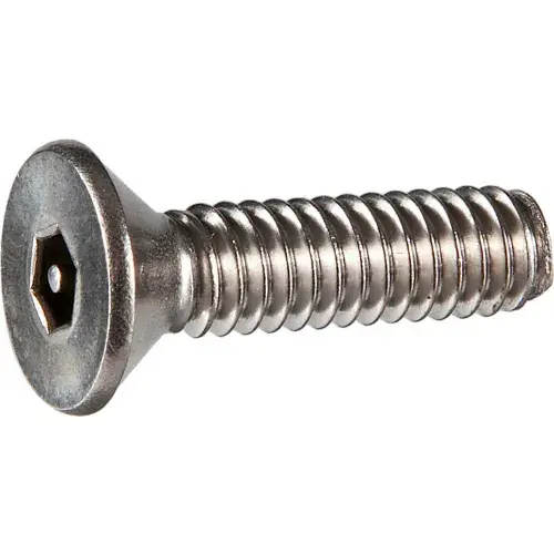 5/16-18 x 1/2" Tamper-Proof Security Cap Screw - Flat Socket Head - 18-8 Stainless Steel - 50 Pk Secure Checkout