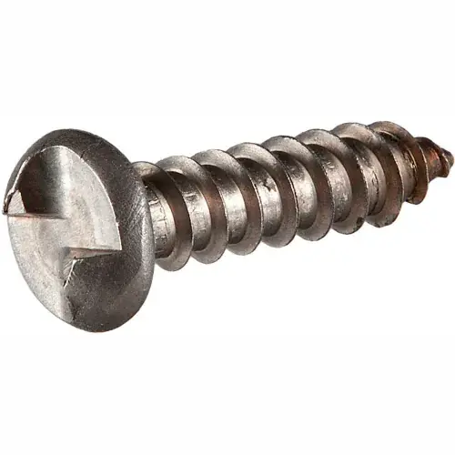 10A x 1/2" One-Way Security Sheet Metal Screw - Round Head - 18-8 Stainless Steel - Pkg of 100 Express Delivery