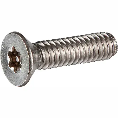 M6 x 1.0 x 12mm Tamper-Proof Security Machine Screw - Flat Torx Head - 18-8 Stainless Steel - 50 Pk Must Have