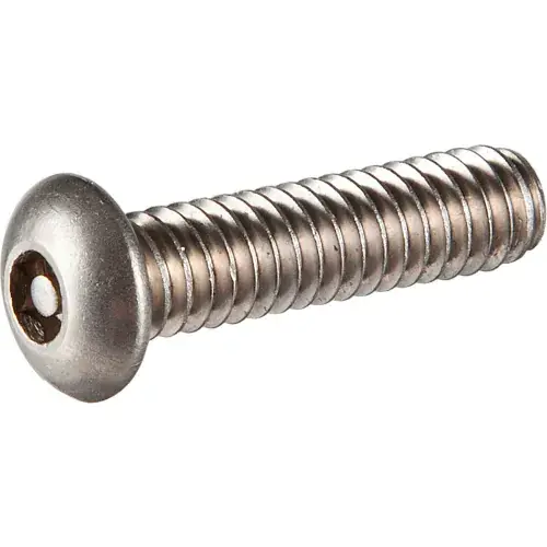 Instant Buy M3 x 0.5 x 16mm Tamper-Proof Security Cap Screw - Button Socket Head - 18-8 Stainless Steel - 100 Pk