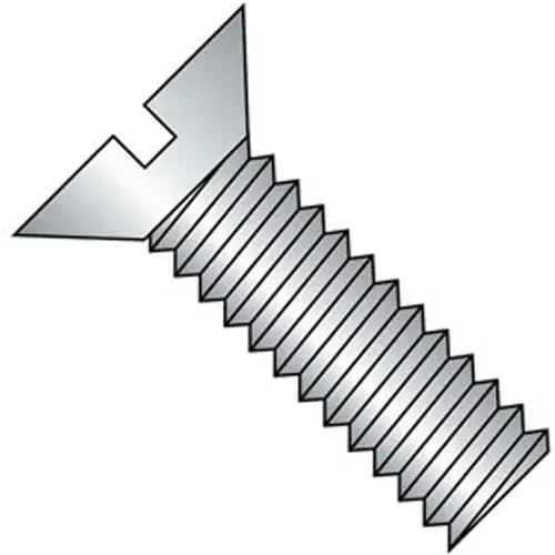 5/16-18 x 1-1/4" Machine Screw - Flat Head - Slotted - Steel - Zinc CR+3 - FT, Pack of 100 Seasonal Sale