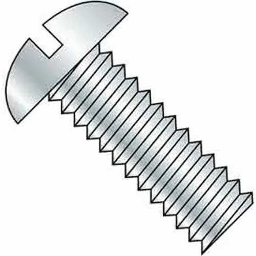 5/16-18 x 1-1/4" Machine Screw - Round Head - Slotted - Steel - Zinc CR+3 - FT, Pack of 100 Instant Buy