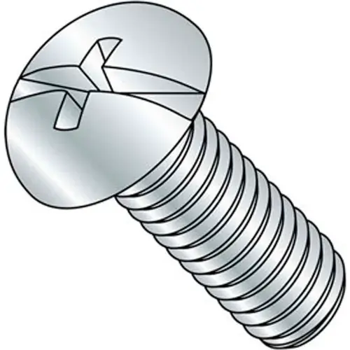 1/4-20 x 2-1/2" Machine Screw - Round Head - Phillips/Slotted - Steel - Zinc CR+3 - FT, Pack of 100 In Demand