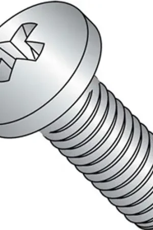1/4-20 x 1/2" Machine Screw - Pan Head - Phillips - Steel - Zinc CR+3 - FT, Pack of 100 Crafted