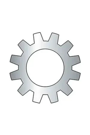 Super Sale 4 External Tooth Lock Washer - .123/.115" I.D. - .018/.012" Thick - Steel - Zinc - Grade 2 - 100 Pk