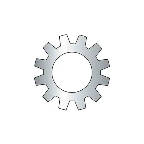 Super Sale 4 External Tooth Lock Washer - .123/.115" I.D. - .018/.012" Thick - Steel - Zinc - Grade 2 - 100 Pk
