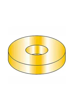 1" Flat Washer - SAE - 1-1/16" I.D. - Steel - Yellow Zinc - Grade 8 - Pkg of 25 Markdown