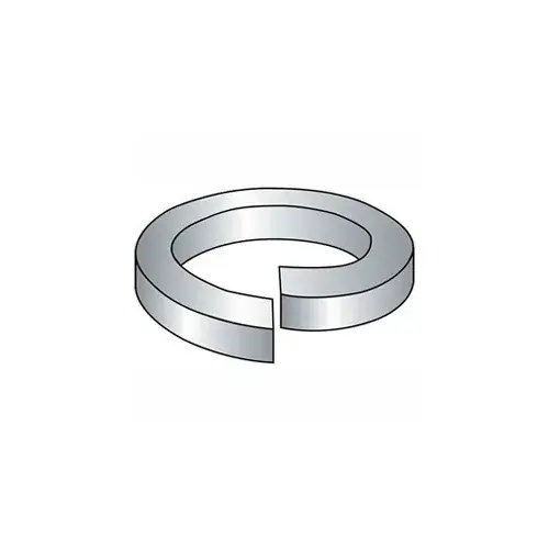 10 Split Lock Washer - .2/.193" I.D. - .047" Thick - Steel - Zinc - Grade 2 - Pkg of 100 Professional Grade
