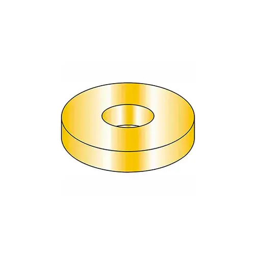 Limited Time 3/8" Flat Washer - SAE - 13/32" I.D. - Steel - Yellow Zinc - Grade 8 - Pkg of 100