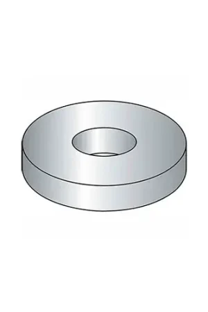 Hot Deal 5/16" Flat Washer - USS - 3/8" I.D. - .064/.104" Thick - Steel - Zinc - Grade 2 - Pkg of 100