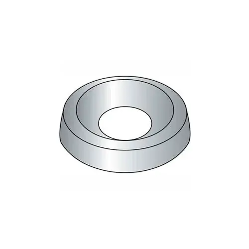 Special Offer 12 Countersunk Finishing Washer - .307/.267" I.D. - Steel - Nickel Plated - Grade 2 - 100 Pk