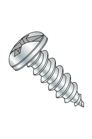 Weekend Sale 6 x 1-1/4" Sheet Metal Screw - Combo Pan Head - Steel - Zinc Plated - Pkg of 100