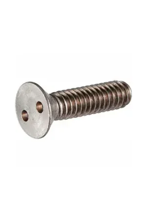 8-32 x 2" Security Machine Screw - Flat Spanner Head - 18-8 Stainless Steel - FT - UNC - 100 Pk Special Offer