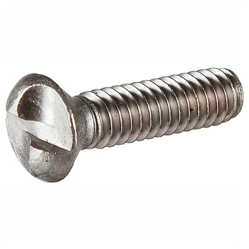 Professional Grade 10-24 x 1/2" Security Machine Screw - Oval One-Way Head - Steel - Zinc - FT - UNC - USA - 100 Pk