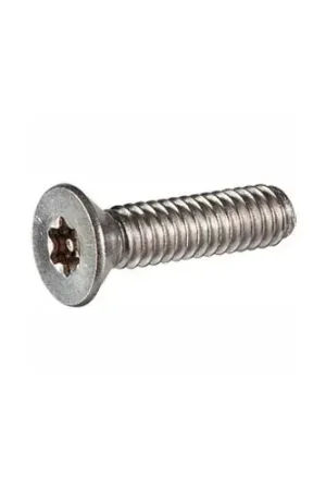 10-24 x 3/8" Security Machine Screw - Flat Torx Plus Head - Alloy Steel - Black Oxide - FT - 100 Pk Secure Checkout
