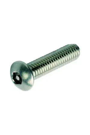 6-32 x 1/4" Security Machine Screw - Button Hex Socket Head - 302HQ/18-8 SS - FT - UNC - 100 Pk Time-Limited