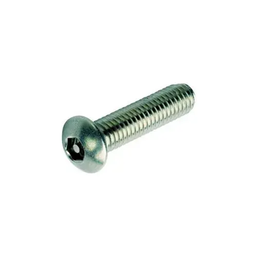 Luxury 1/4-20 x 1" Security Machine Screw - Button Hex Socket Head - 302HQ/18-8 SS - FT - UNC - 100 Pk