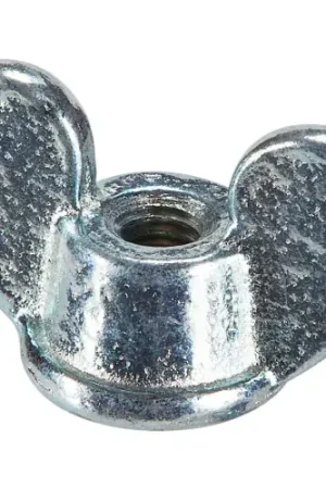 3/8-16 Wing Nut - 1-5/8" Wide - 7/8" Base Dia. - Steel - Zinc - USA - Pkg of 25 Direct From Factory
