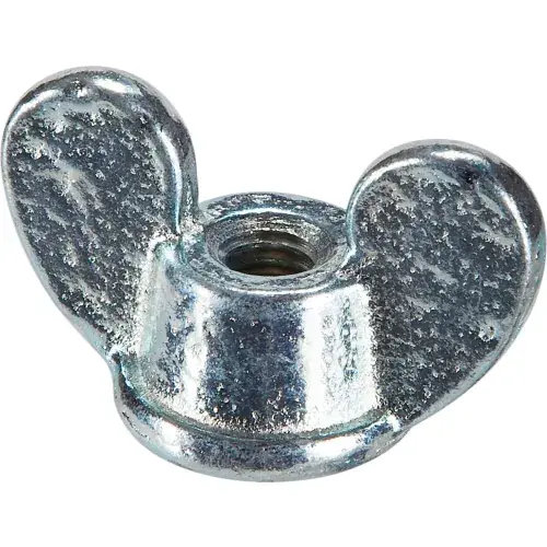 3/8-16 Wing Nut - 1-5/8" Wide - 7/8" Base Dia. - Steel - Zinc - USA - Pkg of 25 Direct From Factory