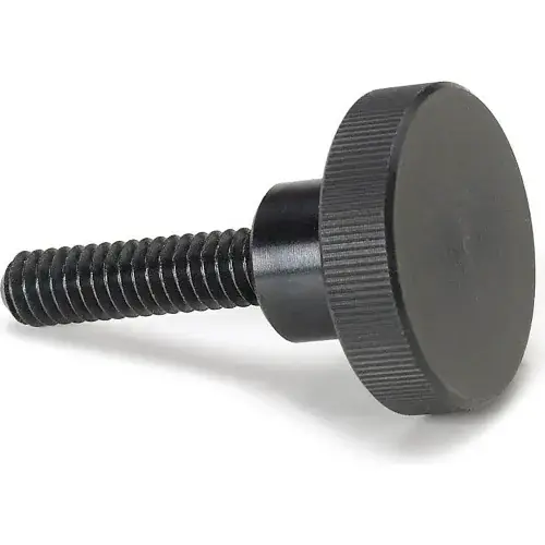 New Release Knurled Thumb Screw w/ Shoulder - M4 x 0.7 - 20mm Thread - 16mm Head Dia. - 9.5mm Head H - Pkg of 5