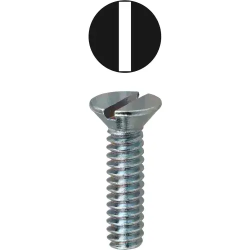 Best Price L.H.Dottie® Slotted Flat Head Machine Screw, 10-32 x 1", 100 Pack