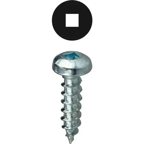 New Release L.H.Dottie® Sheet Metal Screw, Square Pan Head, Carbon Steel, 10 x 1", 100 Pack