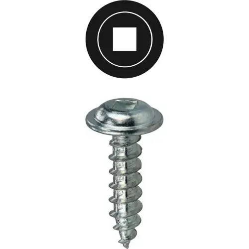 Buy Direct L.H.Dottie® K-Lath Metal Piercing Screw, Square Drive, Wafer Head, 8 x 3/4", 100 Pack