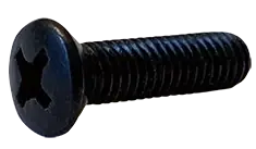 Best Choice 8-32 X 1/2" Machine Screws Oval Head Phillips Drive Steel Black Oxide (10000/Pkg.)