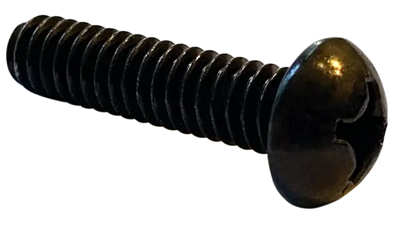 Grab Now 10-32 X 5/8" Machine Screws Oval Head Phillips Drive Steel Black Zinc (7000/Pkg.)