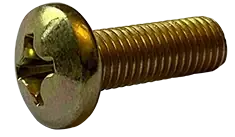 Order Now 8-32 X 3/8" Machine Screws Pan Head Phillips Drive Steel Zinc Yellow (10000/Pkg.)